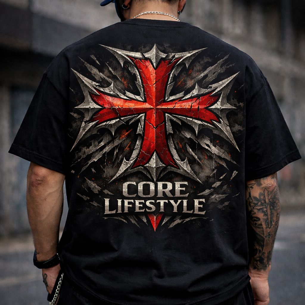 Camiseta CORE Lifestyle cruz nas costas